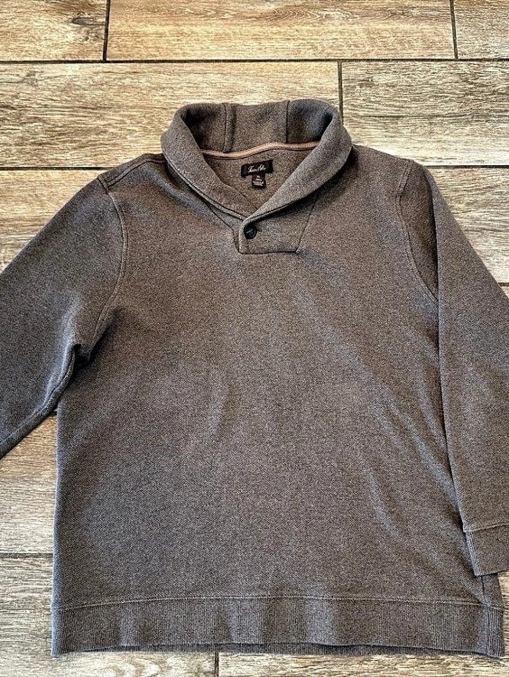 Tasso Elba Men's Brown Wool Blend Sweater Size XL Like New